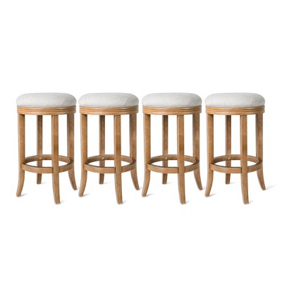 Maven Lane Eva Rotating Backless Kitchen Stool, Set of 4