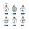 Unique Bargains Shatterproof Home Party Decorative Christmas Tree Hanging Ball Ornaments 36 Pcs - 2 of 4