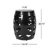 Vynxaria Large Metal End Table ¨C Modern Iron Cut Design for Chic Spaces - 3 of 4