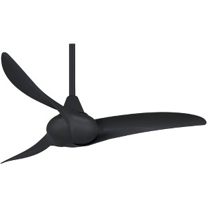 44" Minka Aire Wave Coal Ceiling Fan with Remote Control - 1 of 4