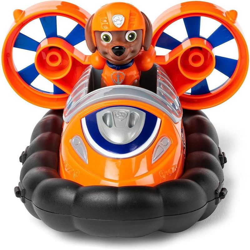 PAW Patrol, Zuma’s Hovercraft Vehicle With Collectible Figure, For Kids Aged 3 And Up, 3 of 4