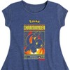 Girls' - Pokémon - Charmander Retro Gamer Fit & Flair Cap Sleeve Dress - 2 of 3