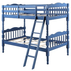 Twin Over Twin Bunk Bed with Built-in Ladder - 1 of 4