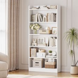 Yaheetech Modern 6-layer Open Shelf  Bookshelf for Office, Living Room