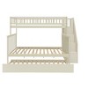 NicBex Twin over Full Bunk Bed Wooden Bed Frame with Trundle, Storage Stairs and Full Length Guardrail, No Box Spring Required - 3 of 4