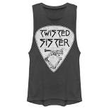 Junior's Twisted Sister Guitar Pick Logo Festival Muscle Tee