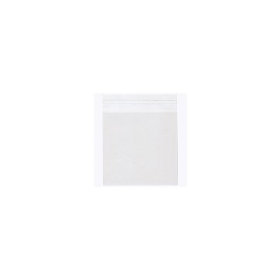 JAM Paper Cello Sleeves with Self-Adhesive Closure 5.25 x 5.25 Clear 5.25X5.25CELLO