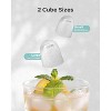 Silonn Ice Maker Countertop Machine with Handle, 26lbs in 24h, 9 Ice Cubes Ready in 6 Mins, Self-Cleaning Ice Makers with Basket and Scoop, Green - 4 of 4