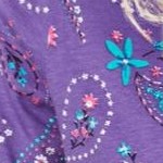 petal purple floral paisley