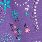 petal purple floral paisley