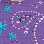 petal purple floral paisley