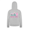 Everyday Kids Christmas Collection Holly Jolly Girls Zip Up Hoodie – Pink Holiday Sweatshirt - 3 of 4