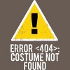 Women's Design By Humans Halloween Error 404 Costume Not Found Apparel By COVI Racerback Tank Top - 2 of 3