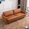 80'' Polyester Sofa Couch, Mid-Century Modern Sofa with Solid Wooden Frame & Padded Cushions, 3-Seater Couch for Living Room,Lounge Room - 2 of 4