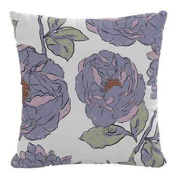 18"x18" Polyester Insert in Floral Square Throw Pillow - Skyline Furniture