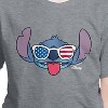 Boys' - Lilo and Stitch - Stitch Flag Glasses Short Sleeve Graphic T-Shirt - 2 of 4