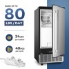 Simzlife 80 Lbs. Commercial Ice Maker, Stainless Steel, Silver - 3 of 4