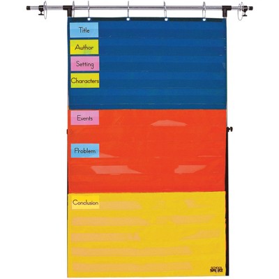 School Smart Adjustable Pocket Chart, 60 x 34 Inches