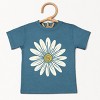 The Juniper Shop White Daisy Toddler Short Sleeve Tee - 5T - Teal - 2 of 4