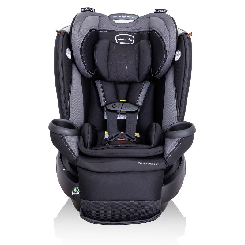Evenflo Revolve 360 Extend All-in-One Rotational Convertible Car Seat with Quick Clean Cover, 3 of 37