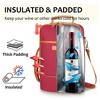 Tirrinia Insulated 2 Bottle Wine Gift Bag, Wine Lovers Must Haves - 4 of 4