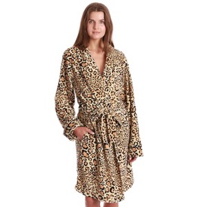 Just Love Womens Plush Solid Robe | Ladies Bathrobe - 1 of 3