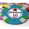 Slickblue 25-Pack Showdown 13.5g Poker Chips, Clay Composite, Sword & Spade Mold, Two-Tone Edge, $0.25-$25,000 - 2 of 3