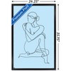 Trends International Female Form Continuous Line Framed Wall Poster Prints - 3 of 4