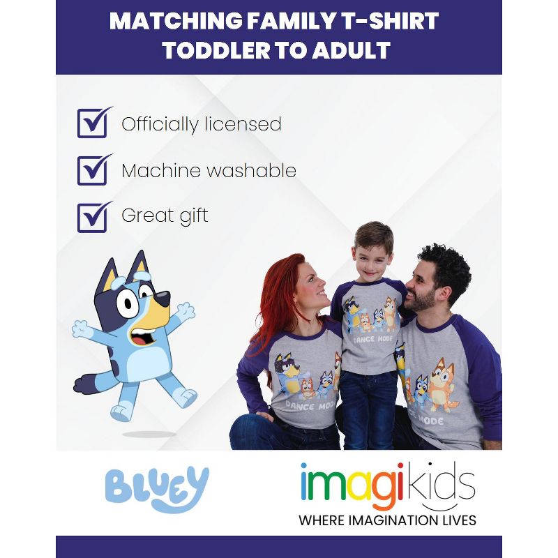 Bluey  Bingo Mom Dad Matching Family T-Shirt Toddler to Adult, 4 of 7