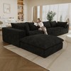 Whisen Cloud Sofa, Corduroy Fabric, Deep Seat Couche - 3 of 4