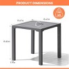 Pellebant Outdoor End Table Aluminum Square Patio Side Table - 2 of 4