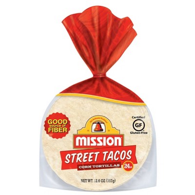 Mission Gluten Free Street Taco Corn Tortillas - 12.6oz/24ct