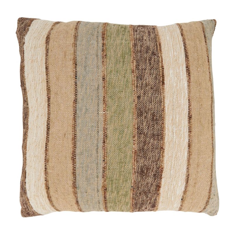 Saro Lifestyle Classic Chic Striped Down Filled Throw Pillow, 1 of 4