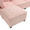 CAVINAS 6-Seater U-Shaped Modular Sectional Sofa,Cloud Couch Sectional with 1 Ottoman,Conversible Chaise Sofa for Living Room - 4 of 4