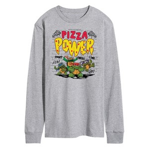 Men's - Teenage Mutant Ninja Turtles Mutant Mayhem - Pizza Power Long Sleeve Graphic T-Shirt - 1 of 3
