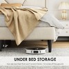 Queen Size Upholstered Platform Bed Frame with Linen Headboard, Noise-Free Design, Under Bed Storage, No Box Spring Needed, Easy Assembly - 3 of 4