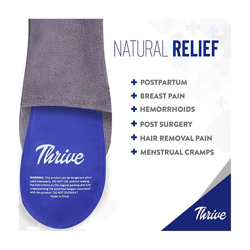 Thrive 2 Pack Reusable Perineal Ice Packs Hemorrhoids and Postpartum Discomfort, 4 of 5
