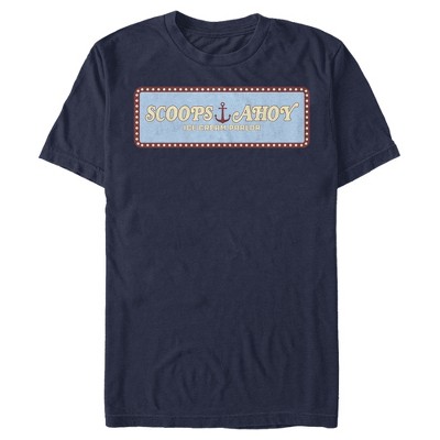 Men's Stranger Things Scoops Ahoy Logo T-shirt : Target