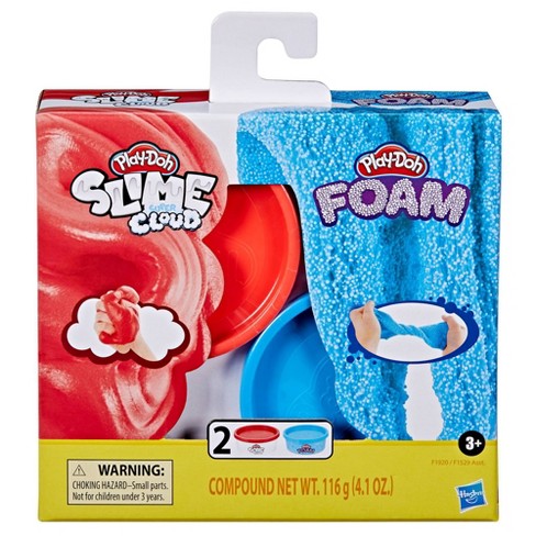 Play-Doh Foam and Play-Doh Slime Kit: Super Cloud Slime, HydroGlitz, Super Stretch, and Krackle 13 Multipack Bundle of Cool Colors, Kids Party
