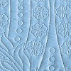 Collections Etc Demi Oversized Textured Medallion Design Scalloped Edge Bedspread - 3 of 3