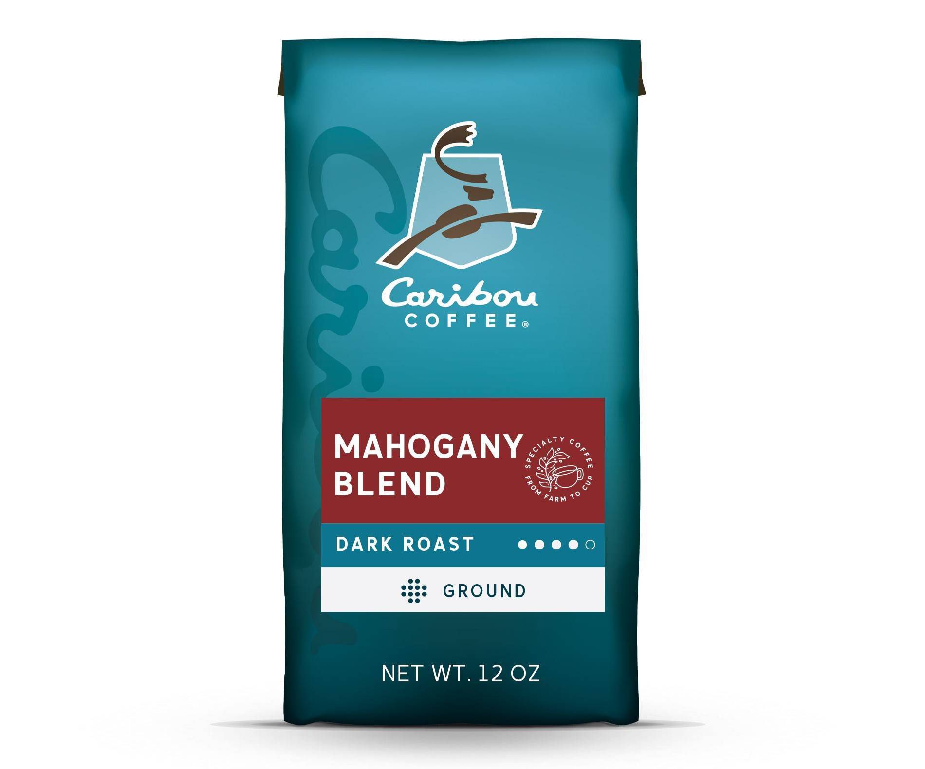 Caribou Coffee Mahogany Dark Roast Ground Coffee - 12oz