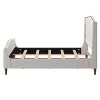 Dietrich Tufted Upholstered Bed with Headboard and Footboard | ARTFUL LIVING DESIGN-KING-IVORY - 4 of 4
