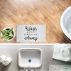 Stupell Industries Wash Worries Away Simple Printed Plush Bath Mat And Bath Rug, Design By Arrolynn Weiderhold, 18"X30" - 4 of 4