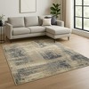 HomeRoots 8' X 10' Brown Abstract Hand Knotted Area Rug - 2 of 4