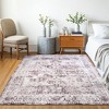 Delara Machine Washable Area Rug, Soft & Durable, Non-Slip Rug for High Traffic Areas, Brown/Neutral - 2 of 4