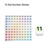 Unique Bargains Office Home Warehouse Self-Adhesive Reflective Sticker 10 Sheets - 2 of 4