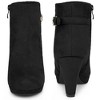 Perphy Women's Round Toe Zipper Platform Block Heel Ankle Boots - 2 of 4