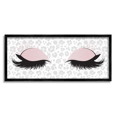 Stupell Industries Glam Makeup Leopard Pattern Framed Giclee