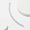 Sterling Silver Plated Tennis Bracelet, Round Cut Cubic Zirconia Stone Jewelry for Women - 4 of 4