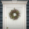 22" Artificial Eucalyptus Spring Wreath with Wildflowers and Leafy Greens - National Tree Company - 2 of 3
